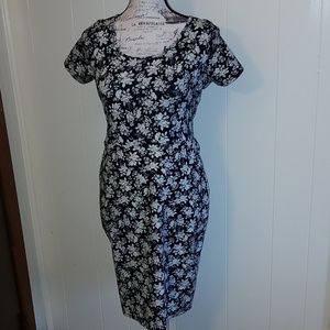 Forever21+ Black/White Floral Dress